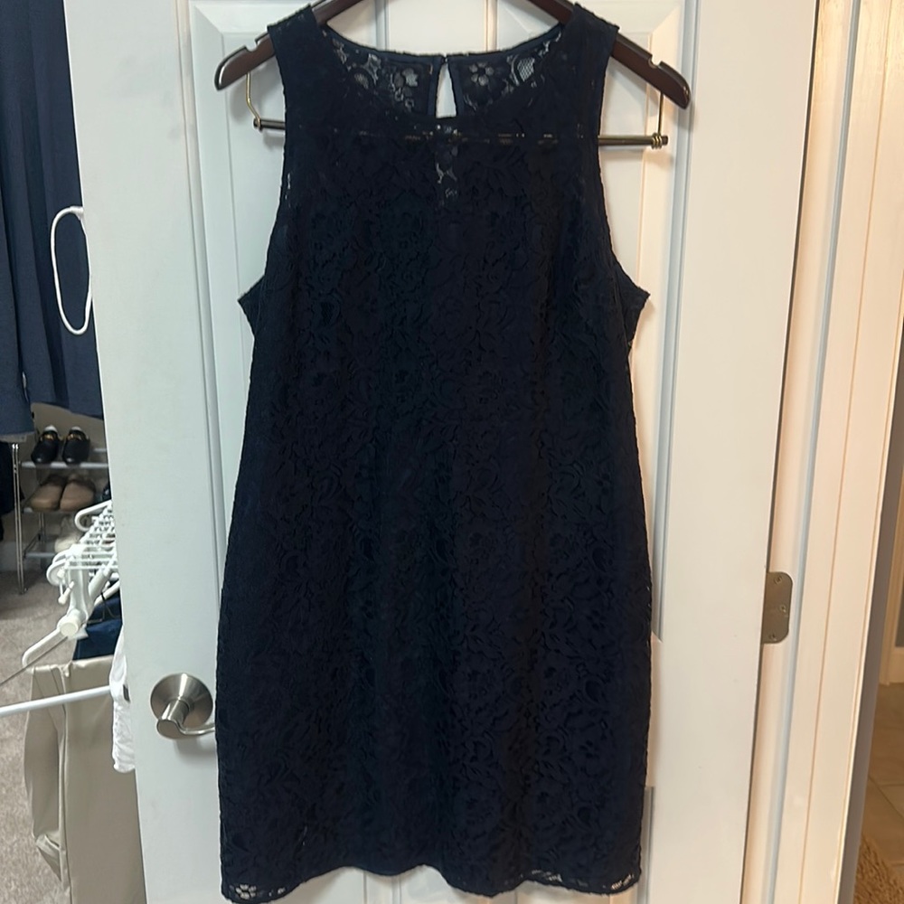 J Crew Lace overlay dress